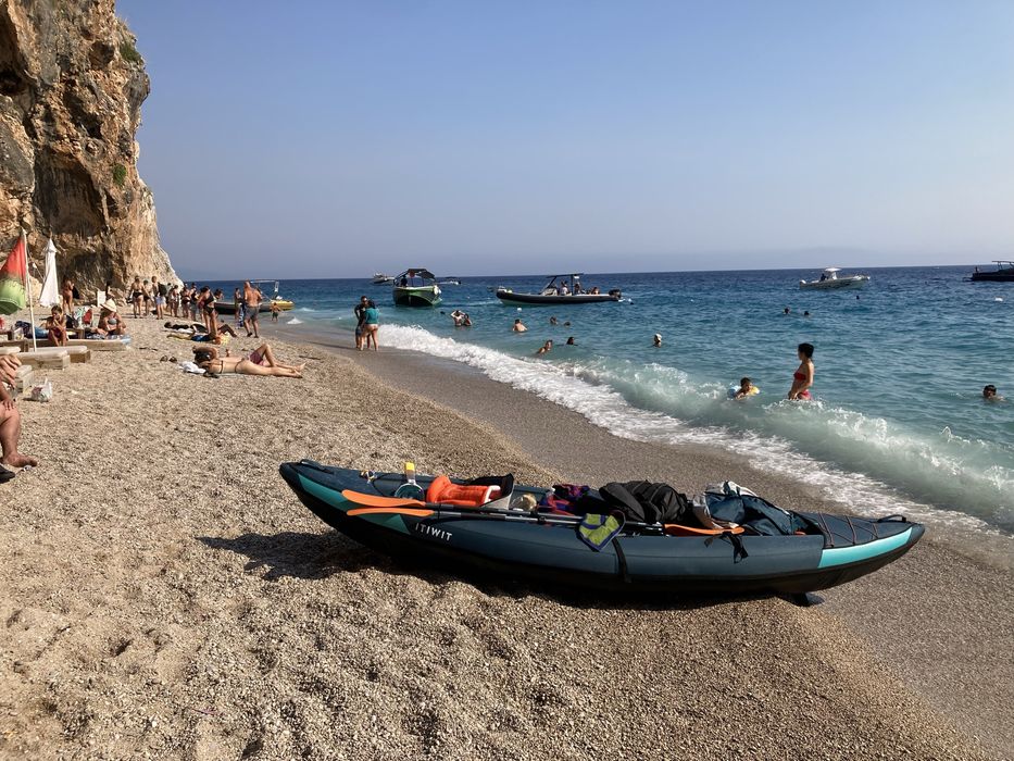 Надувний Туристичний Каяк ITIWIT Тримісний 3,82 х 1,08 м Синій