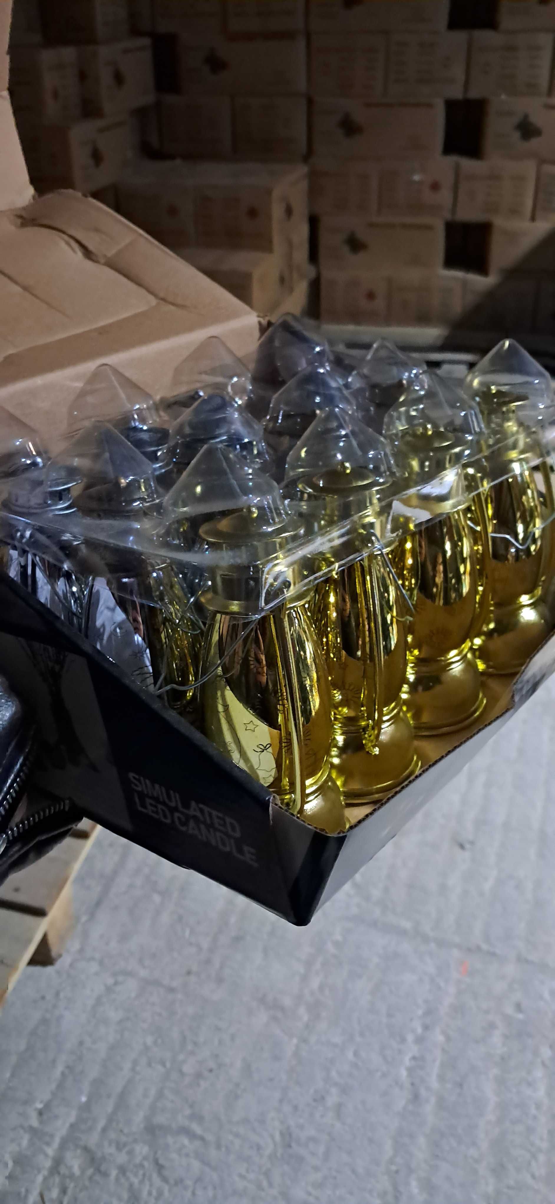 LAMPION LATARENKA led świąteczna na święta roraty baterie złota