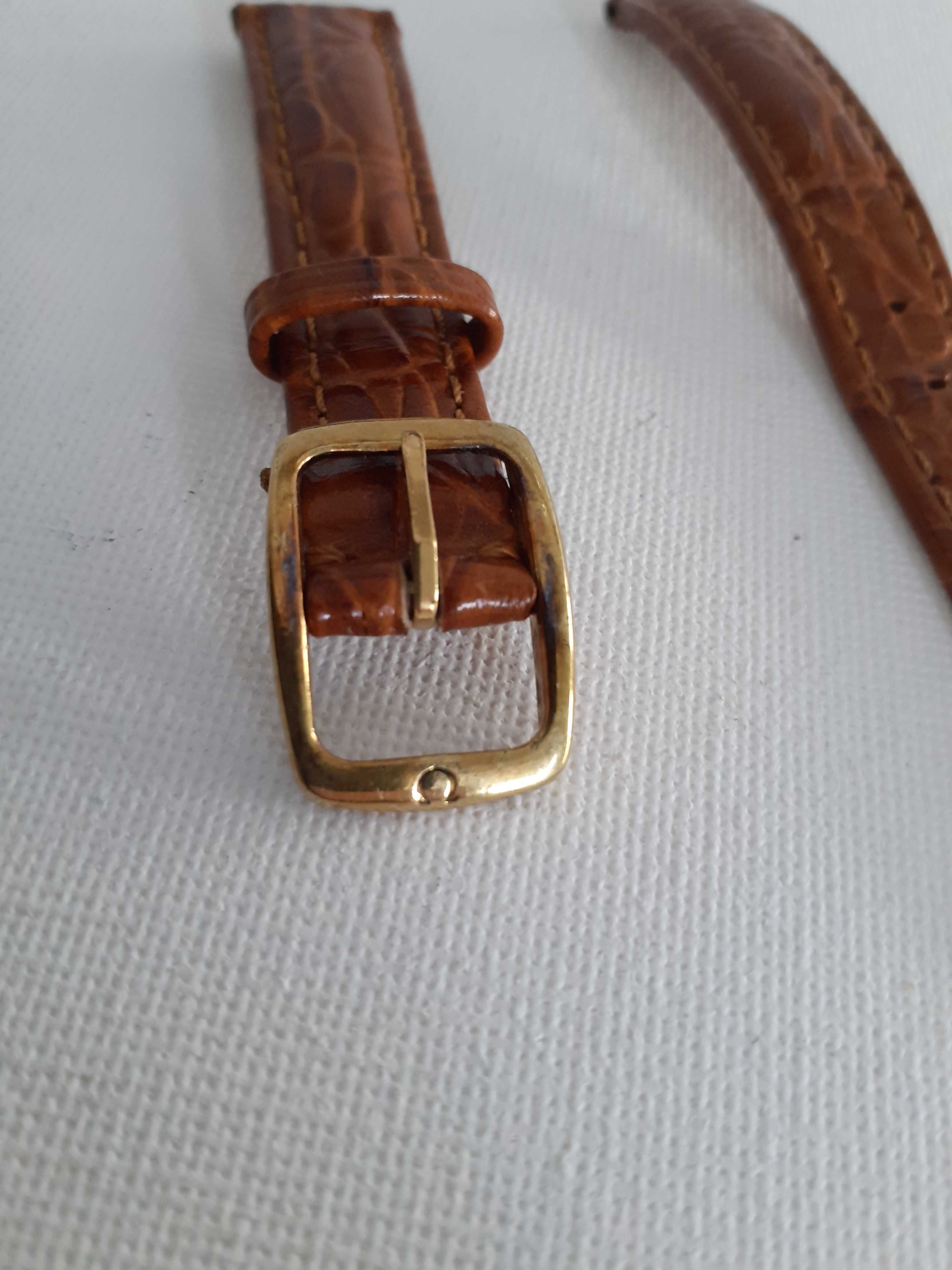Bracelete pele para relógio Omega senhora
