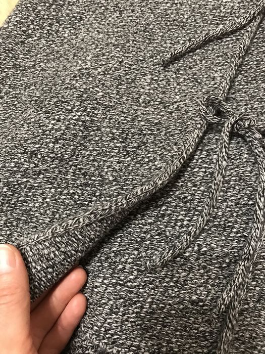 Костюм вязаний теплий безрукавка жилетка топ спідниця юбка меланжова