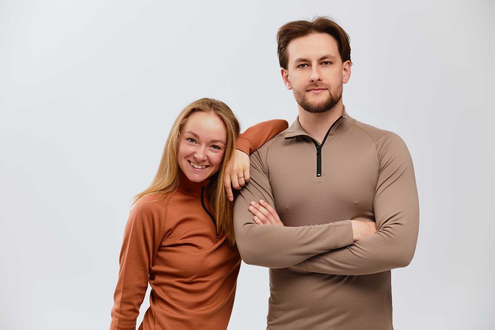 Термокофта жіноча з блискавкою. Лонгслів. Вовна мериноcа + бамбук.