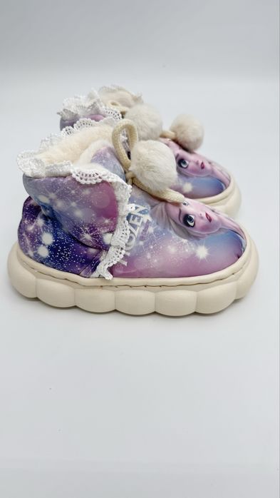 Домашні капці, тапки, топочки, дитяче взуття, frozen, Ельза, 18см