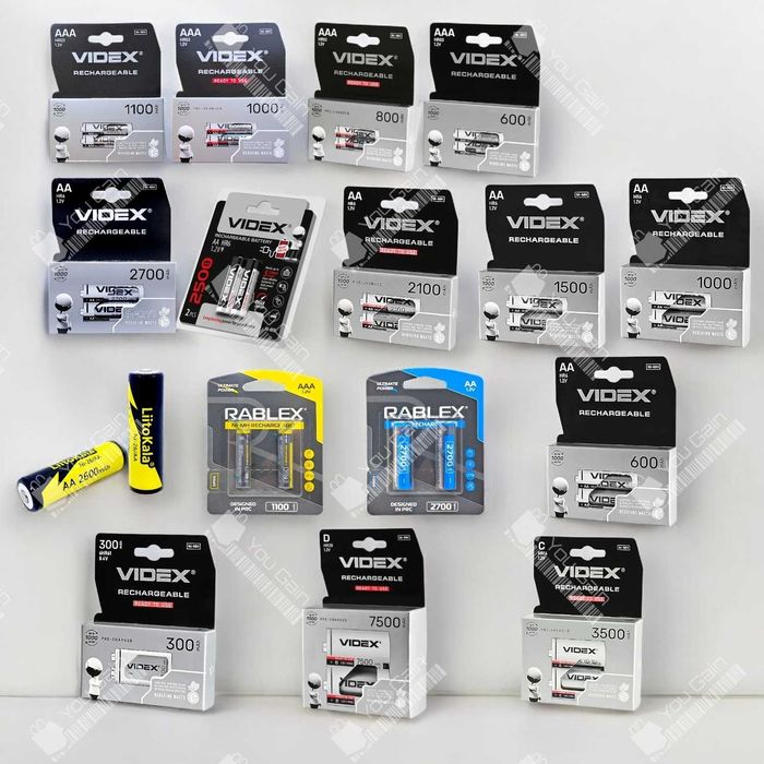 Акумулятори Li-Ion NiMH LiFePO4