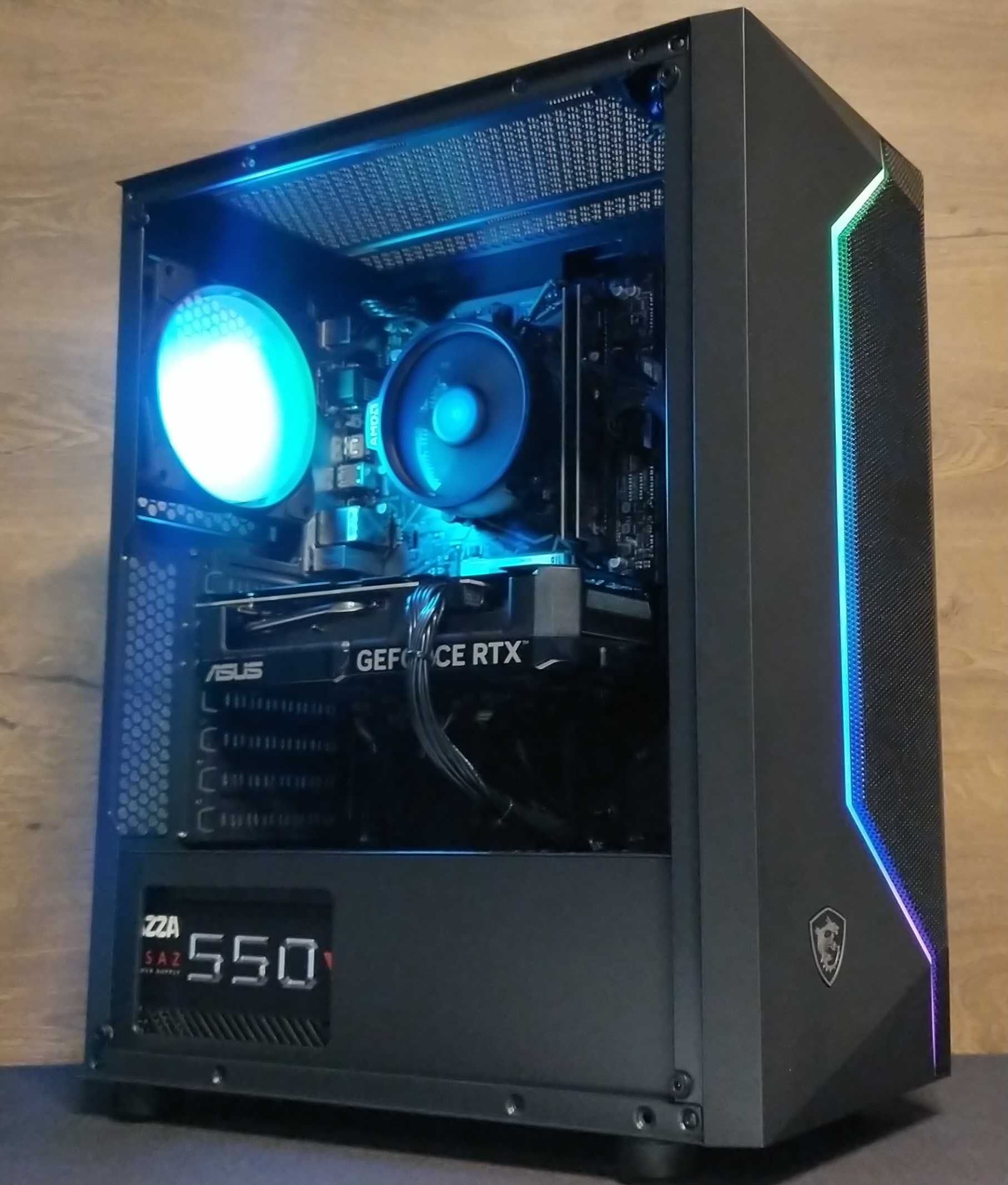 DO GIER RGB Ryzen 7 5700X RTX 4060 32GB SSD 1TB WIFI W11 DLSS 3 NOWY