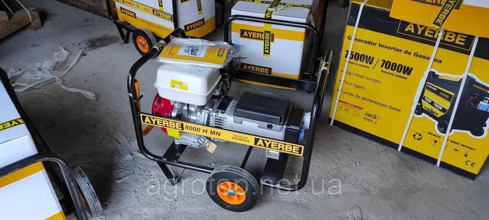 генератор AYERBE 8000 H TX (5,6-6,4кВт/400В, ручной запуск)