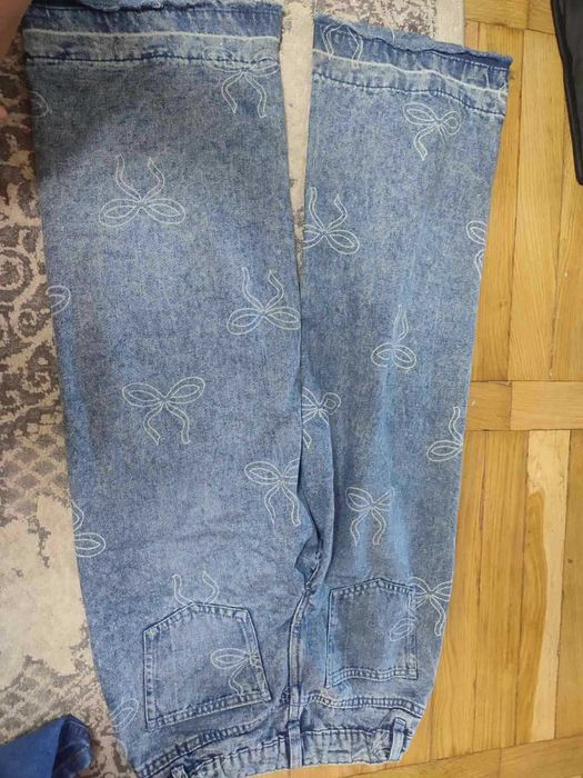 джинси сині з бантиками