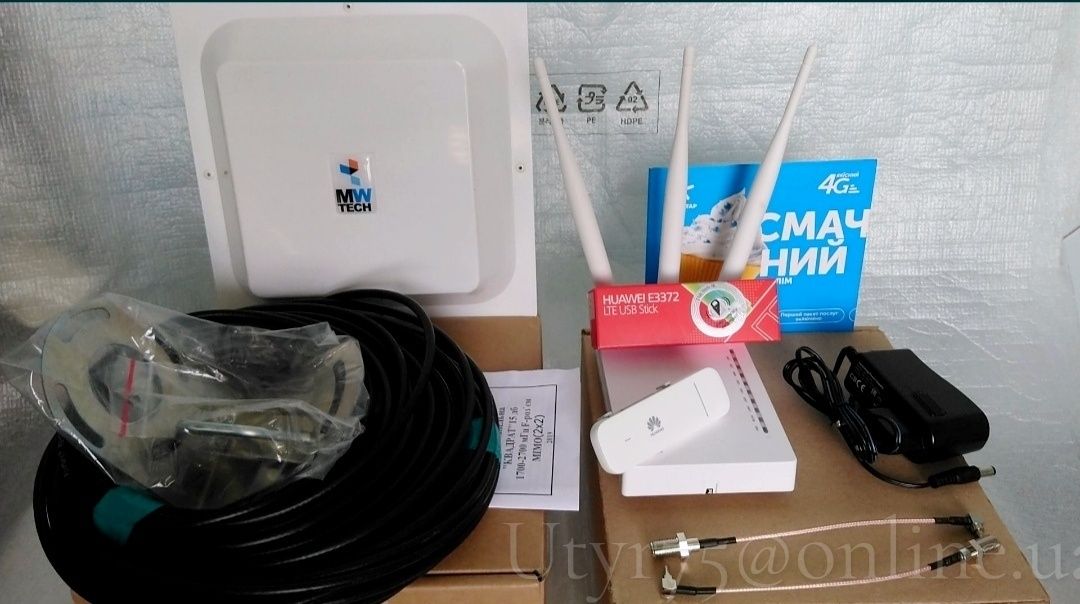 Комплект беспроводного интернета HUAWEI-ZTE 3G/4G для любой местности