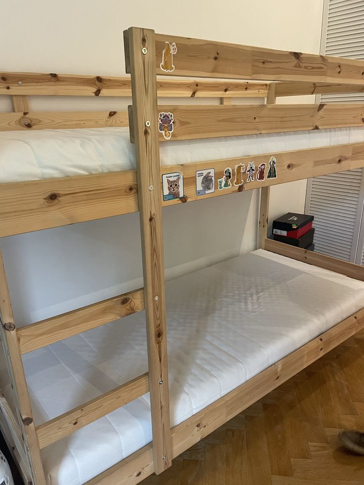 Łóżko piętrowe ikea mydal