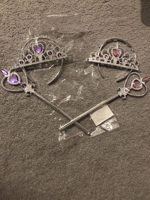 Zestaw korony z rozdzkami