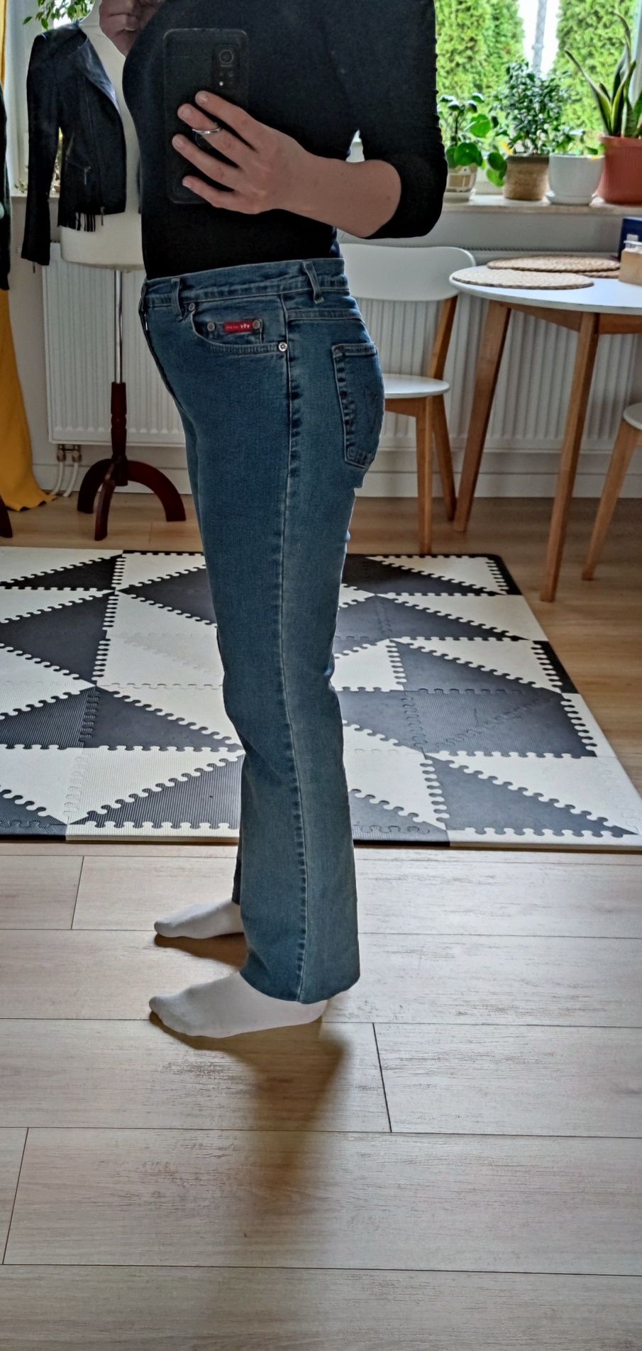 Jeansy jeans denim Marks & Spencer L/12/40 niebieskie z elastananem