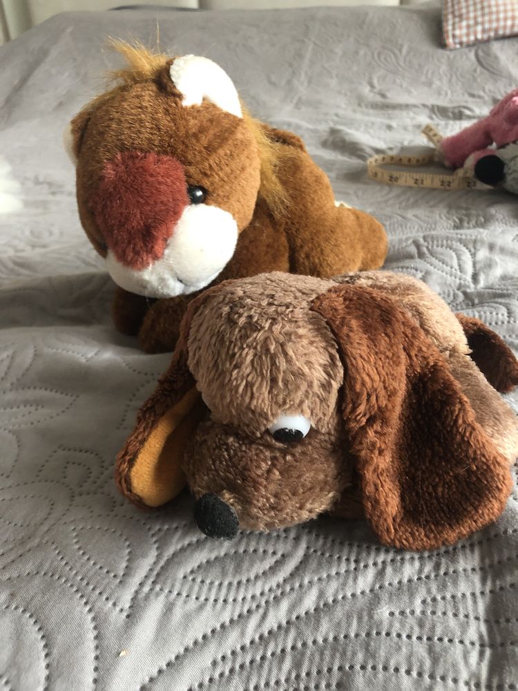 Большие мягкие игрушки слон обезьяна заяц собака медведь ежик
