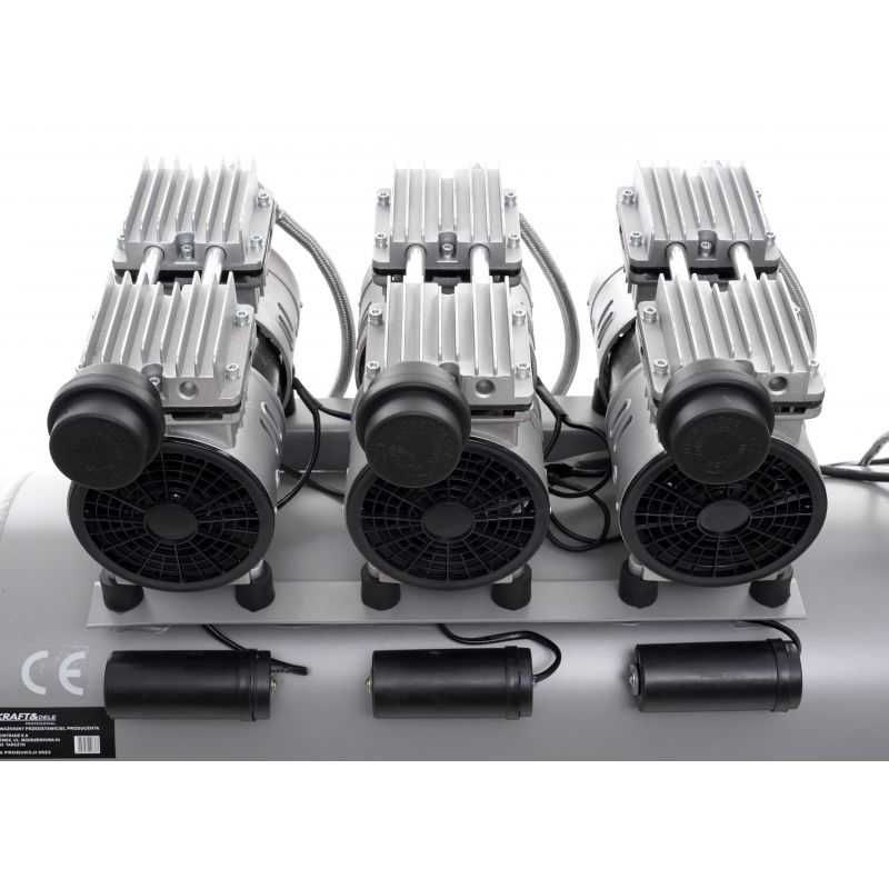 KRAFT&DELE Sprężarka Kompresor Bezolejowy 100l 3x1500w 8Bar KD1397