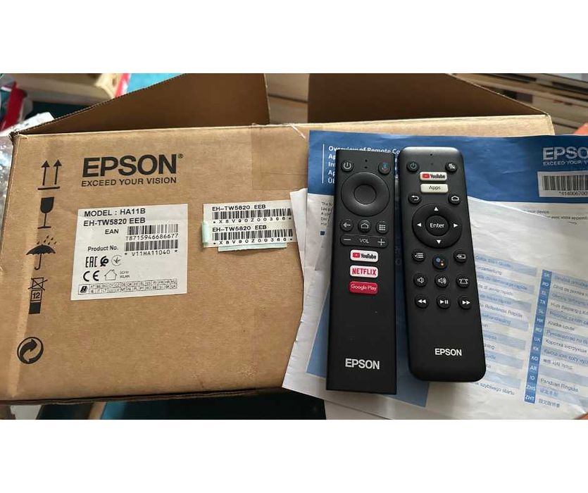 PROJEKTOR EPSON EH-TW5820 - Stan Idealny - Full HD 3LCD