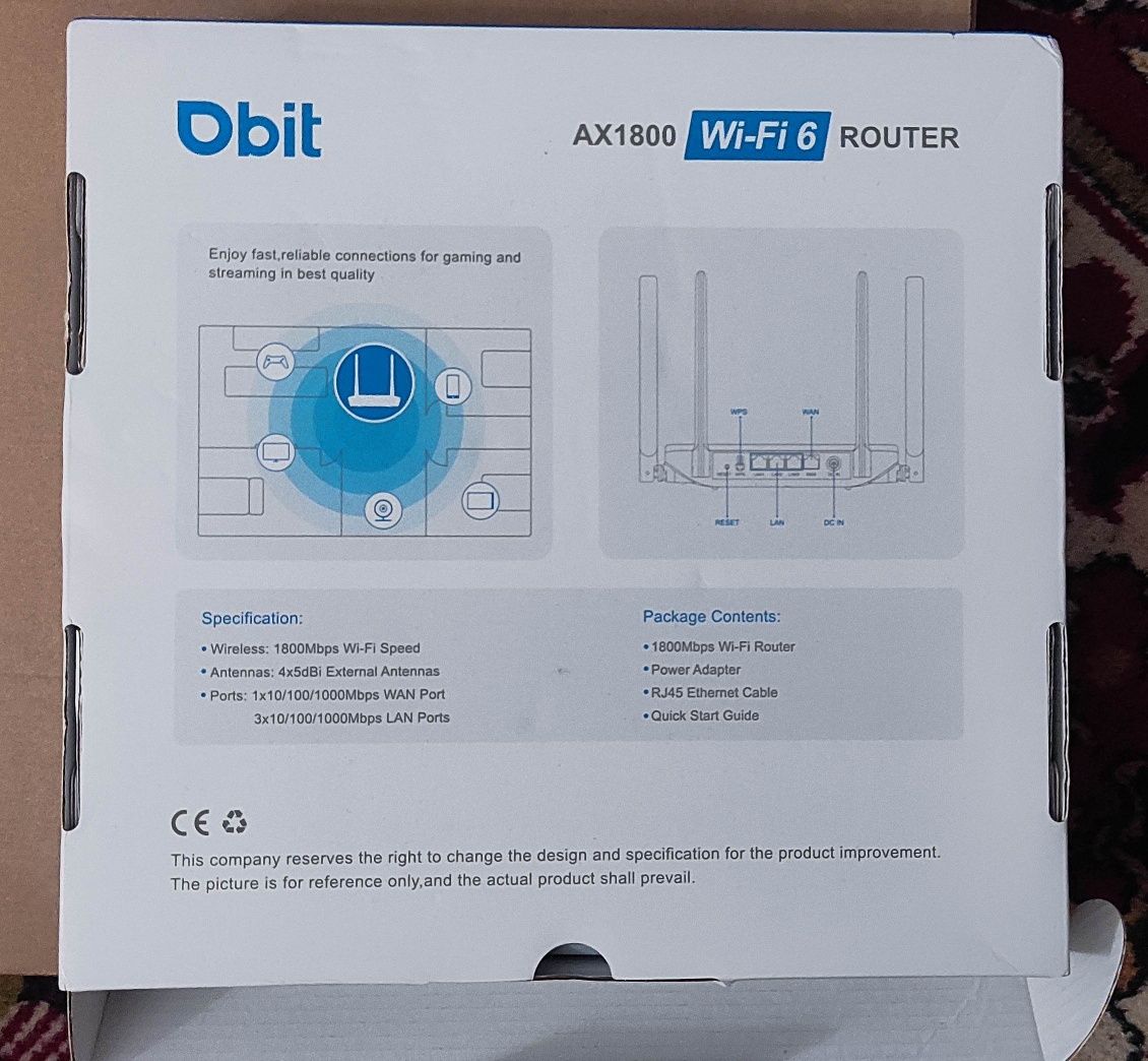АКЦИЯ!!! Роутер DBit AX1800