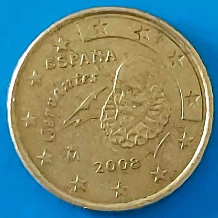 10 Cêntimos de 2008 de Espanha,  Miguel Cervantes