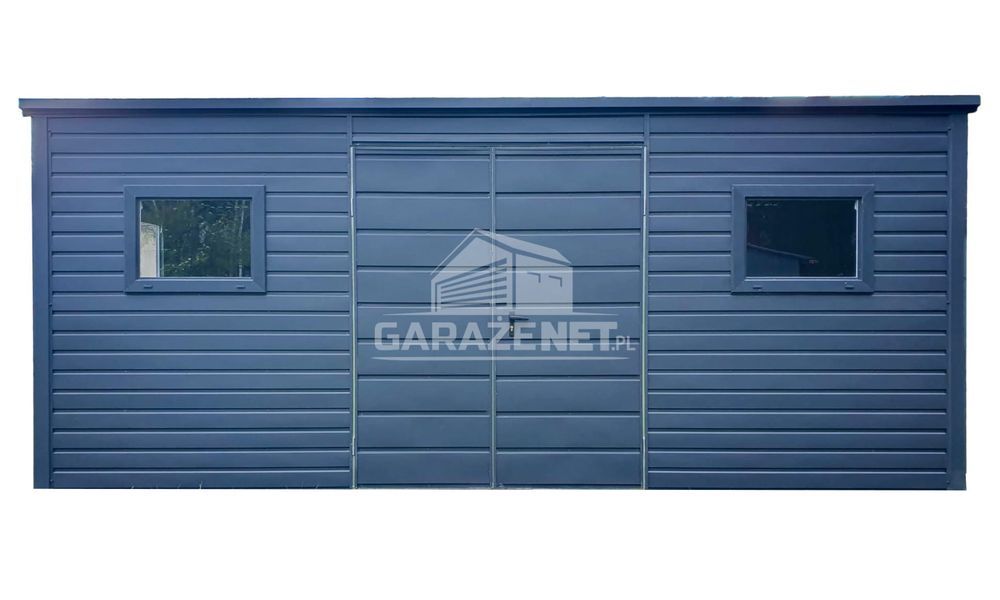 SCHOWEK DOMEK OGRODOWY 6X2,5M Antracyt Dach Spad W Tył Gb444