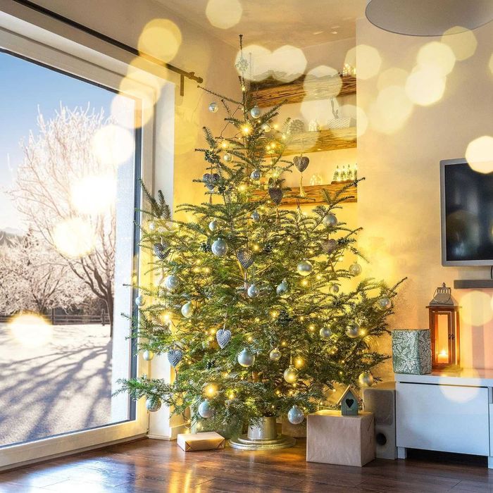 Nowy stojak na choinkę / KADAX / zbiornik na wodę / srebrny !1450!