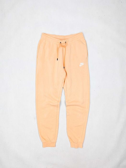 Nike brzoskwiniowe spodnie dresowe dresy S logo
