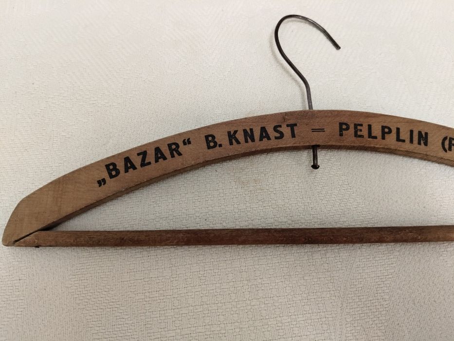 Pelplin, stary wieszak reklama.