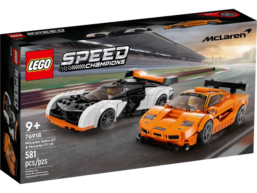 Lego Speed Champions 76918 McLaren Solus GT i McLaren F1 LM