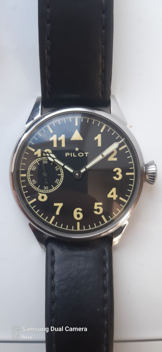 часы наручные молния пилот pilot марьяж новые 43мм качество !