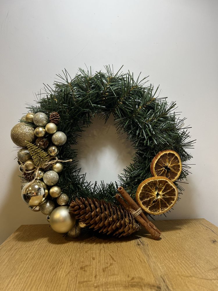 Wianek Wieniec Bozonarodzeniowy na drzwi HandMade Wianek Swiateczny