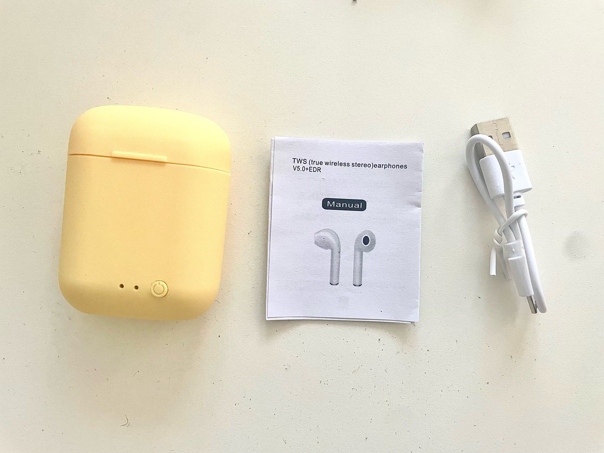NOWE słuchawki bezprzewodowe TWS z bluetooth 5.0. białe czarne żółte