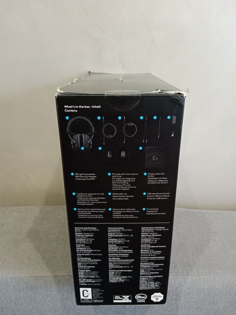 Навушники Logitech G PRO X Black (981-000818)