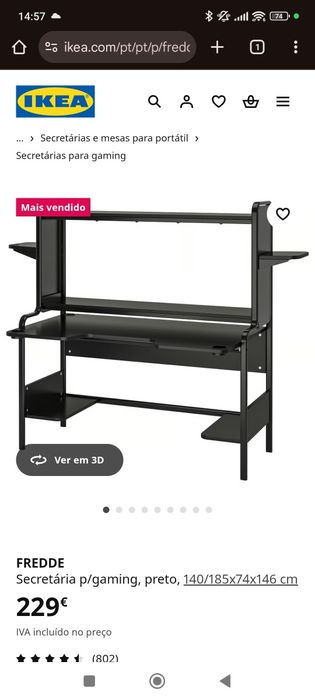 Secretaria Gaming IKEA