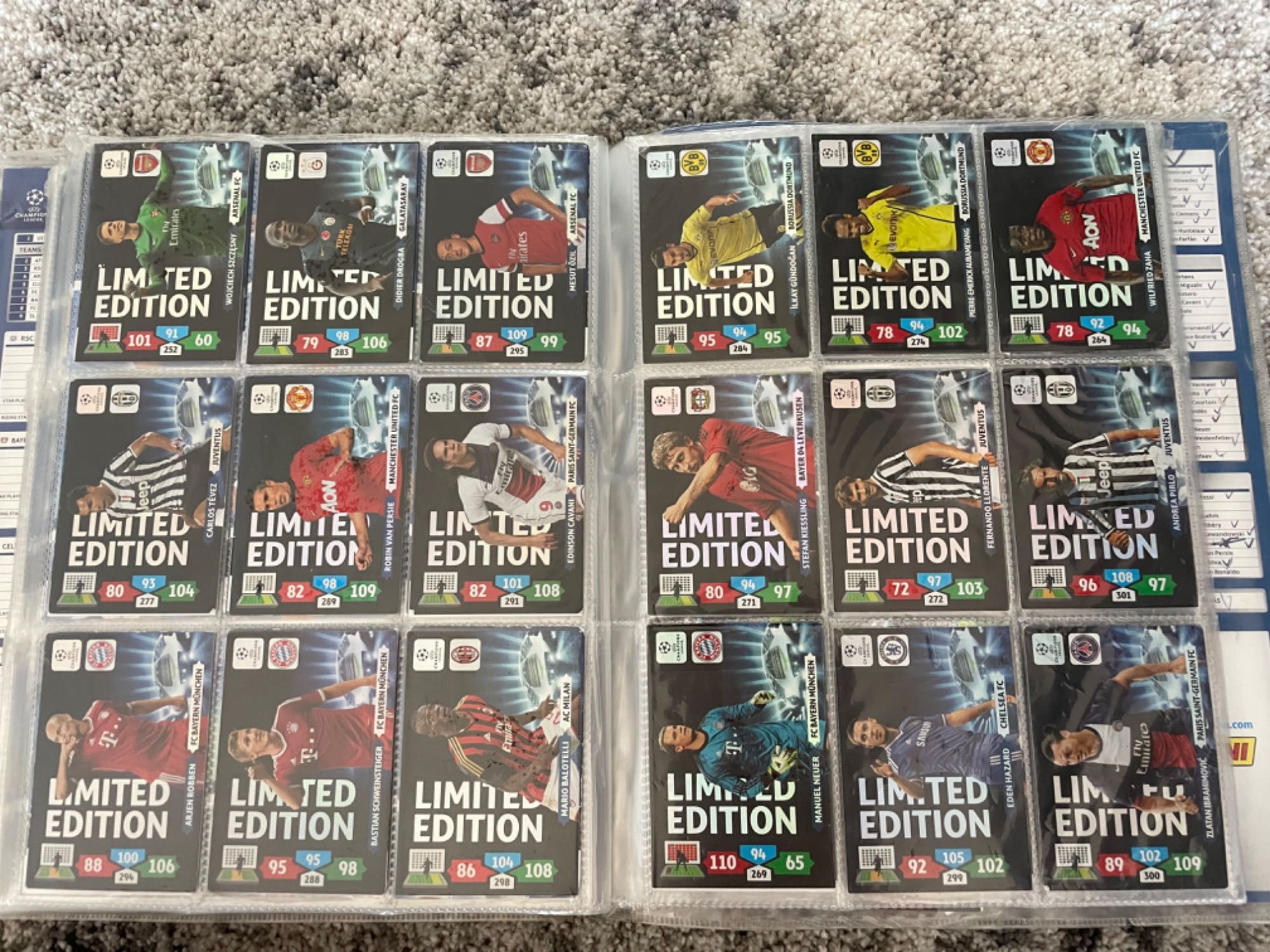 Album kart panini uefa champions league 2013/2014