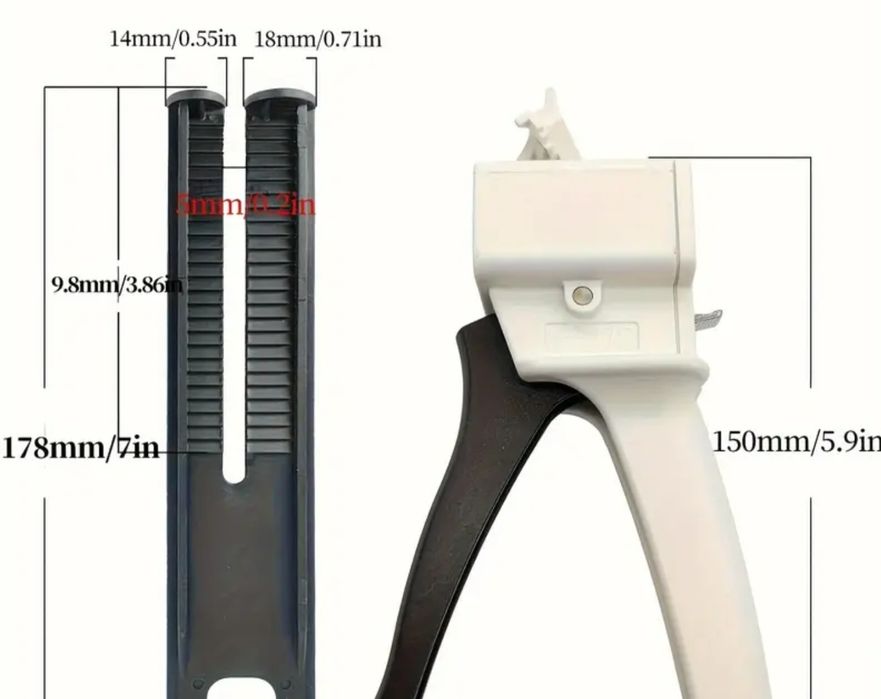 Pistoletu do ręcznego dozowania kleju weldyx 50ml