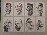 Calendários de bolso caricaturas Políticos História - Salazar, Kennedy