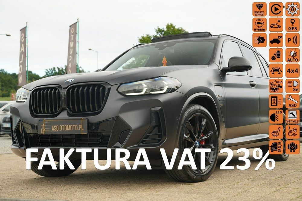 BMW X3 FUL LED head UP nawi EL.KLAPA grzane fotele PANORAMA skora M SPORT max
