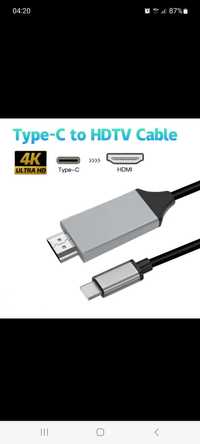 Cabo type c to hdmi