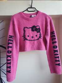 Sweter różowy Hello Kitty sanrio L h&m kawaii lolita