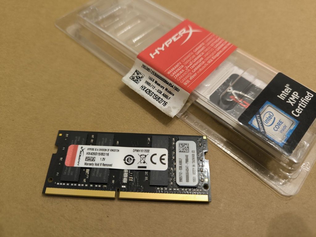 Memória Sodimm 16GB Ddr4 2666mhz HyperX Impact HX426S15IB2/16