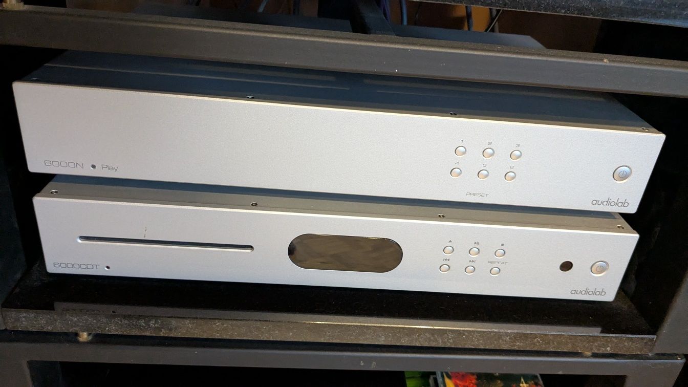 Audiolab 6000A 6000N 6000CDT zestaw wzmacniacz, CD Odtwarzacz sieciowy