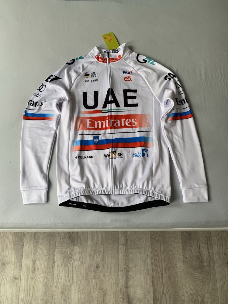 Bluza kolarska UAE Team Emirates Koszulka dlugi rękaw mistrz Słowenii