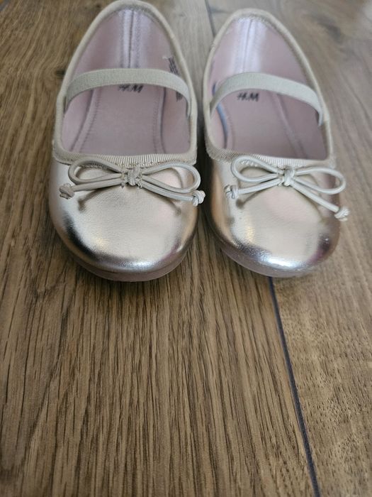 Baleriny, h&m złote rozmiar 26
