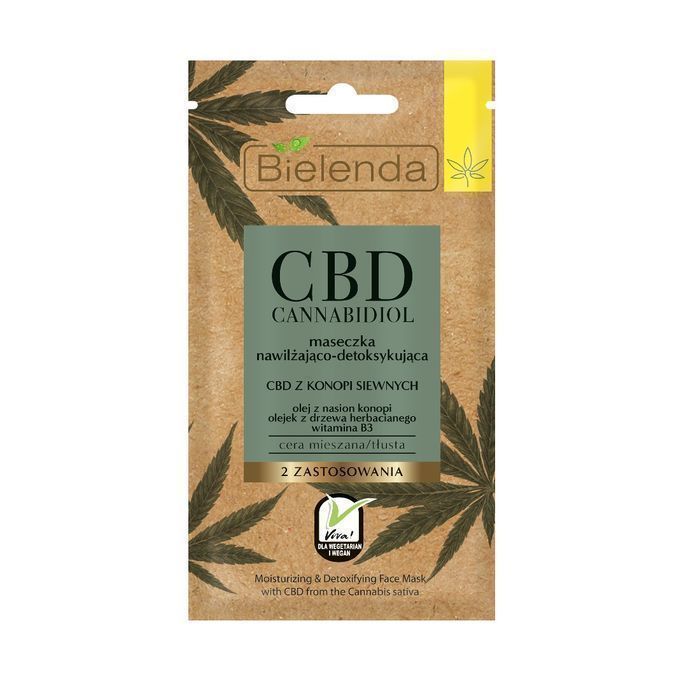 Bielenda Cbd Cannabidiol Maseczka Nawilżająco-Detoksykująca 8G (P1)