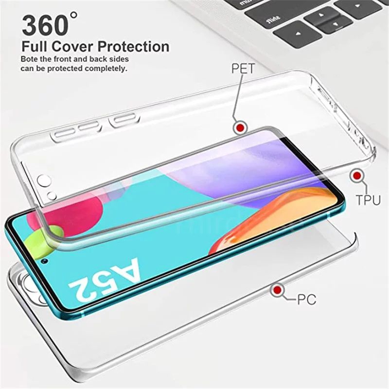 Capa 360 Tpu+Pc Samsung A52 4G / A52 5G / A52S / S22 Ultra -C/P.Camara