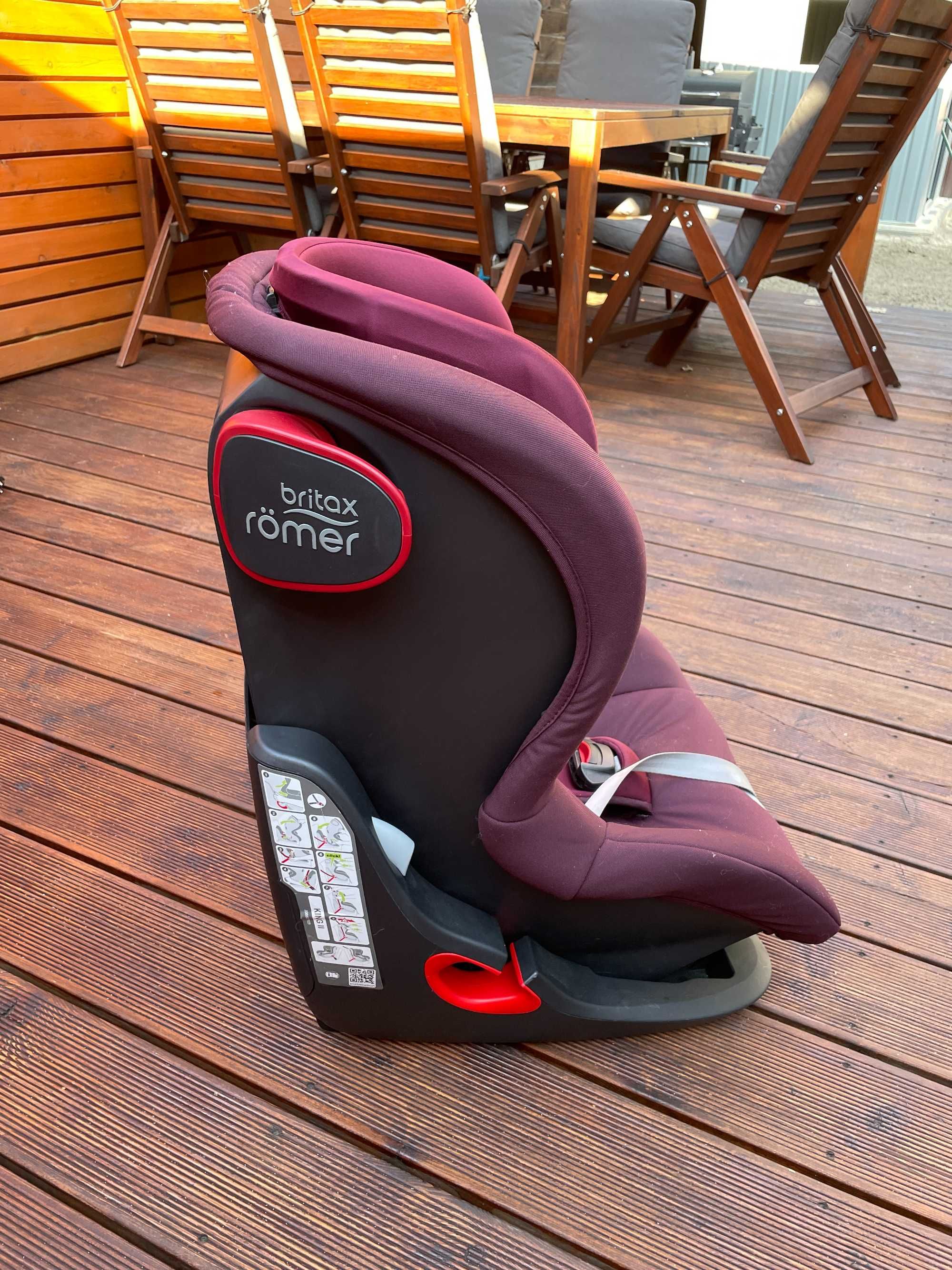 Britax Romer King II Fotelik Samochodowy 9-18 kg Wine Rose