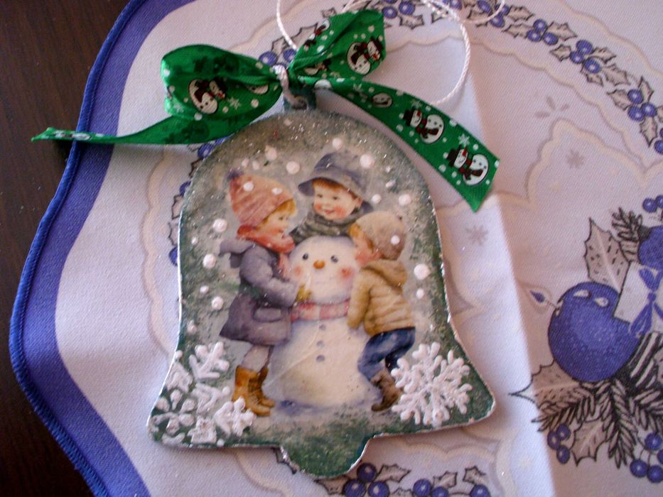 Bombki zestaw choinka dzwonek serce  ptaki renifer bałwan rękodzieło