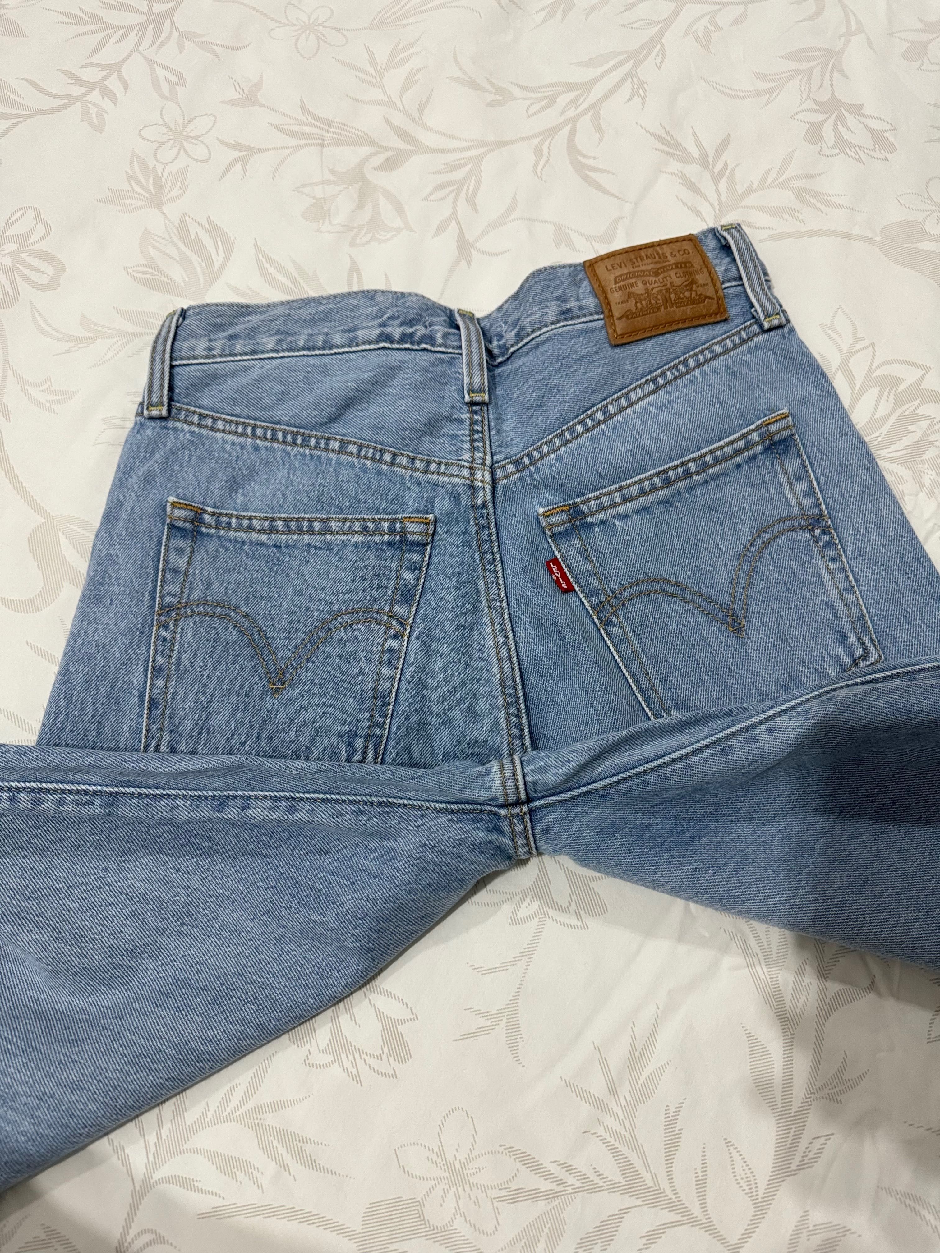 Levis, Жіночі блакитні джинси Ribcage Wide Leg 26/34