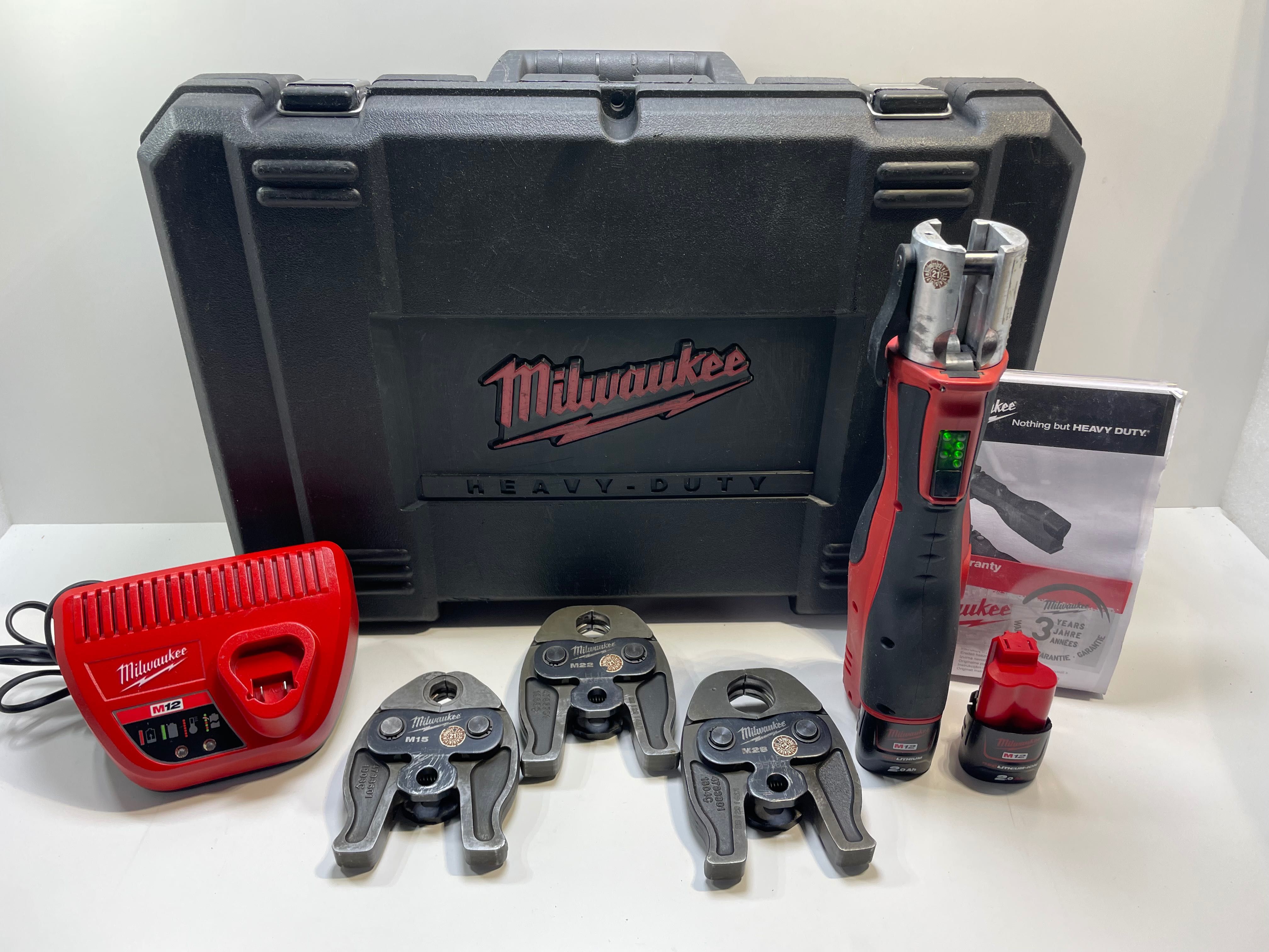 Milwaukee M12 HPT/Акумуляторний прес мілвоке(комплект)