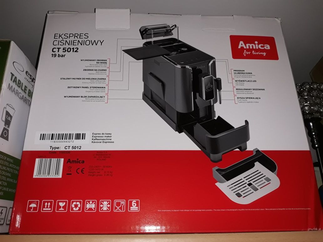 Ekspres do kawy ciśnieniowy, Amica CT 5012, NOWY!!!