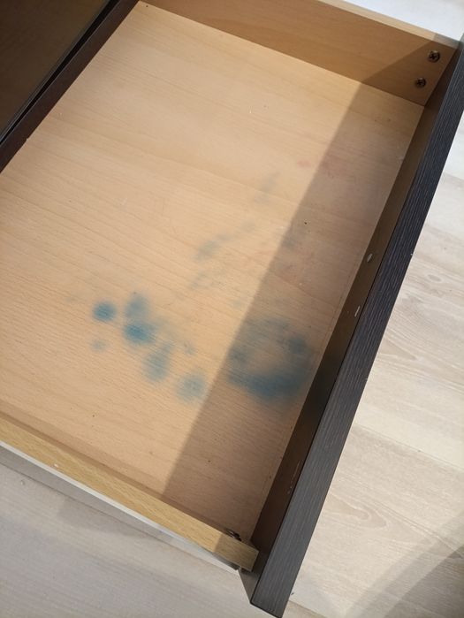 Zestaw mebli - komoda, szafka wisząca, witryna barek