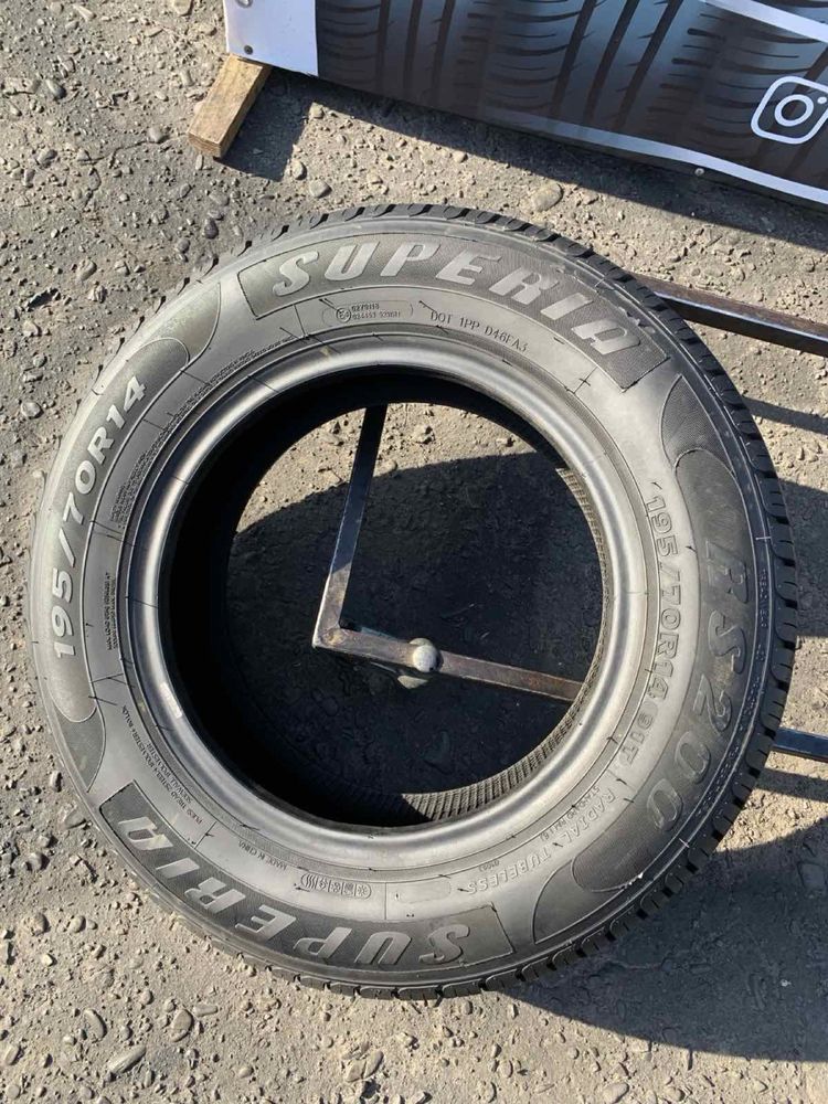 Шина одна 195/70 R14 Superia 2021p літо 7,7мм