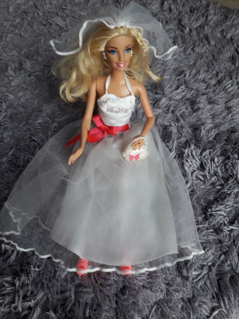 Lalka Barbie Panna Młoda Suknia Ślubna Mattel