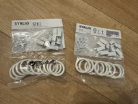 Kółka z żabkami do karniszy IKEA SYRLIG